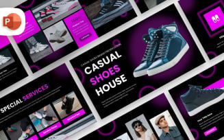Casual Shoes Brand PowerPoint Template