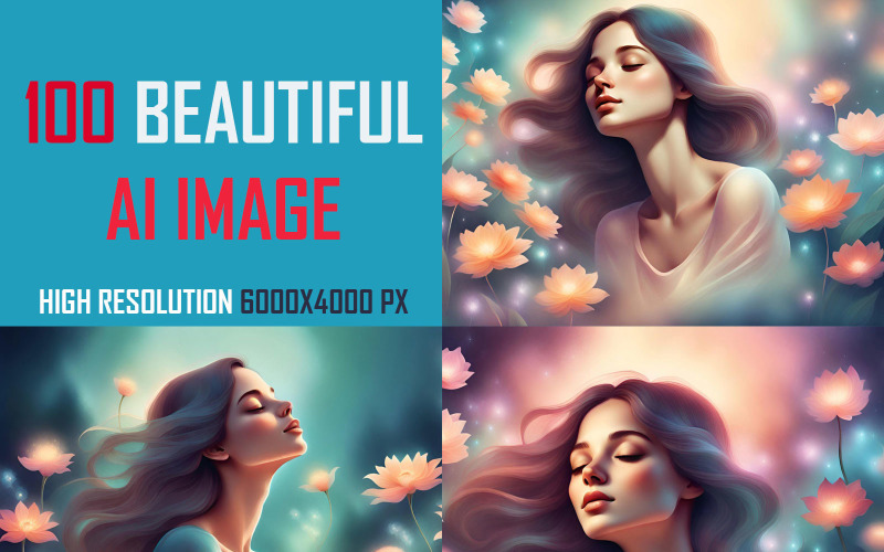 100 Beautiful AI Image Bundle Background