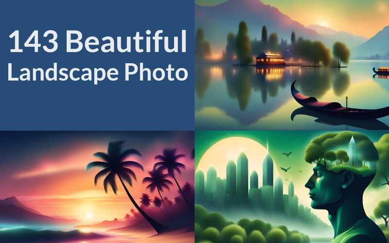 143 Beautiful Landscape Photo Bundle Background