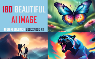 180 Beautiful AI Image Bundle