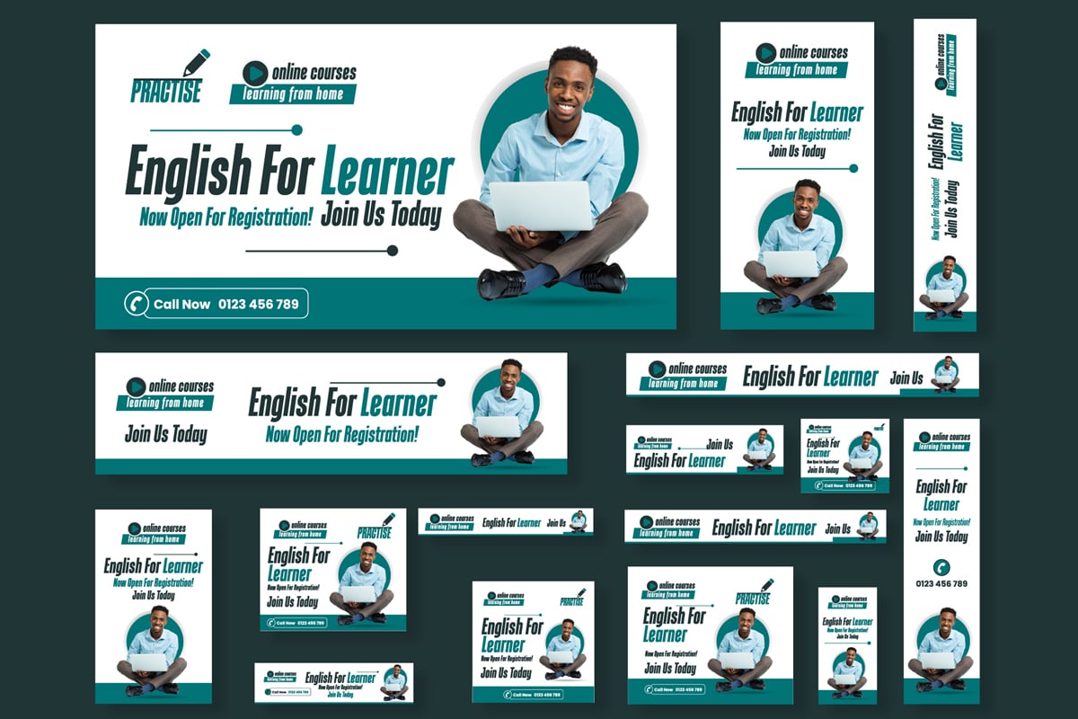 Kit Graphique #380031 Englishlearning Languageskills Divers Modles Web - Logo template Preview