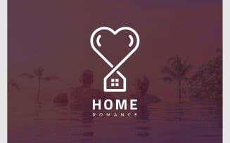 Home House Love Heart Logo