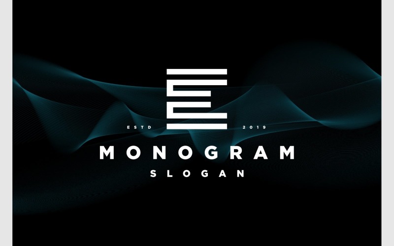 Letter E Modern Monogram Logo Logo Template