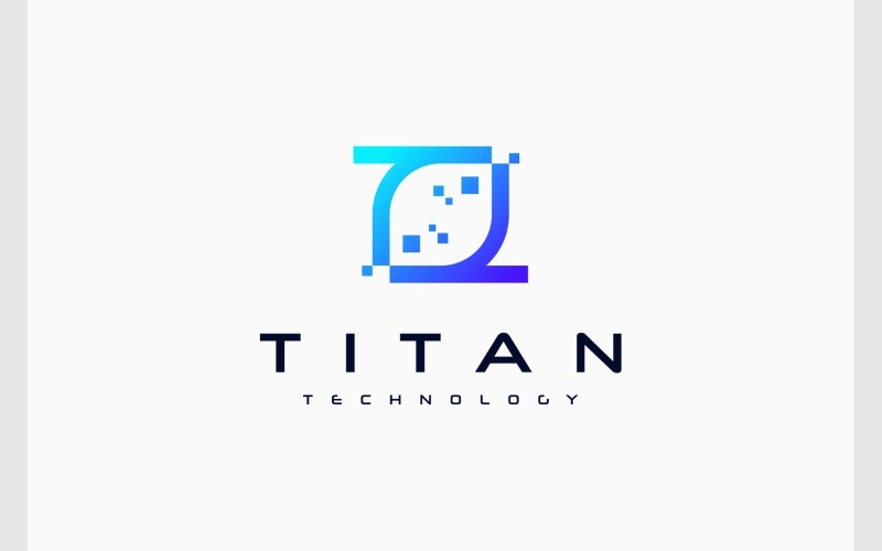 Letter TT Digital Technology Logo Logo Template