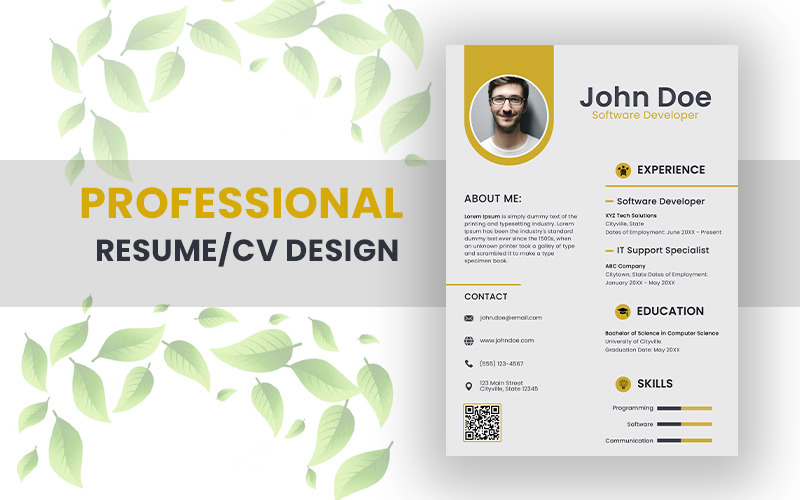 Professional Printable Resume Templates Design