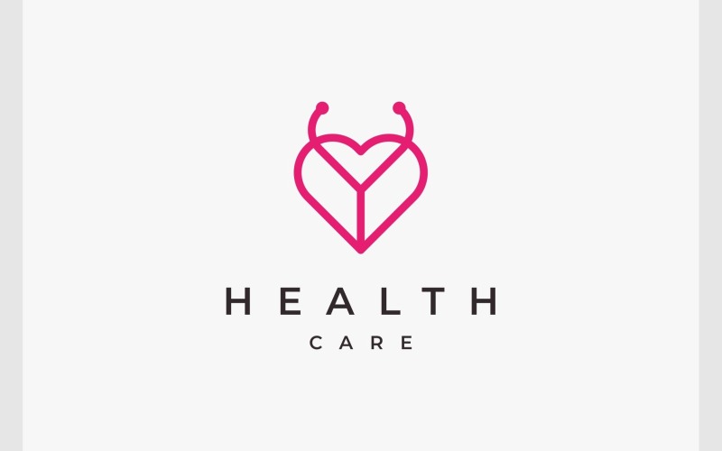 Stethoscope Medical Healthcare Logo Logo Template