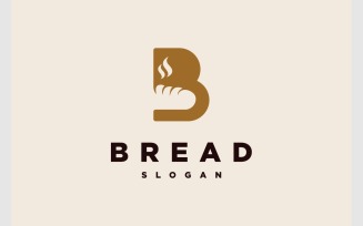 Letter B Bread Food Bakery Logo