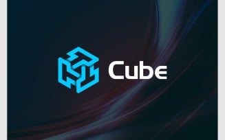 Letter Triple T Cube Isometric 3D Logo