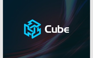 Letter Triple T Cube Isometric 3D Logo