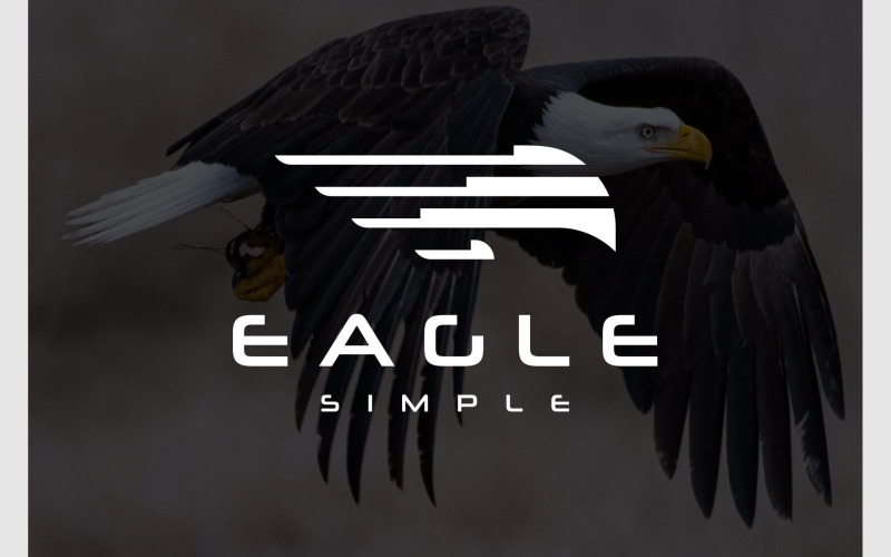 Abstract Eagle Hawk Falcon Logo Logo Template