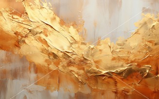 Abstract Art Golden Foil Elegance 14