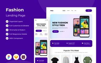 Baju - Fashion Landing Page