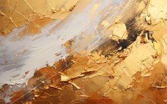 Golden Foil Art Abstract Expressions 14
