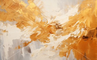 Golden Foil Art Abstract Expressions 7