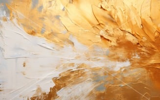Golden Foil Art Abstract Expressions 7.