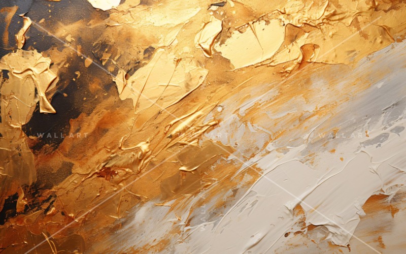 Golden Foil Elegant Wall Art 13 Background