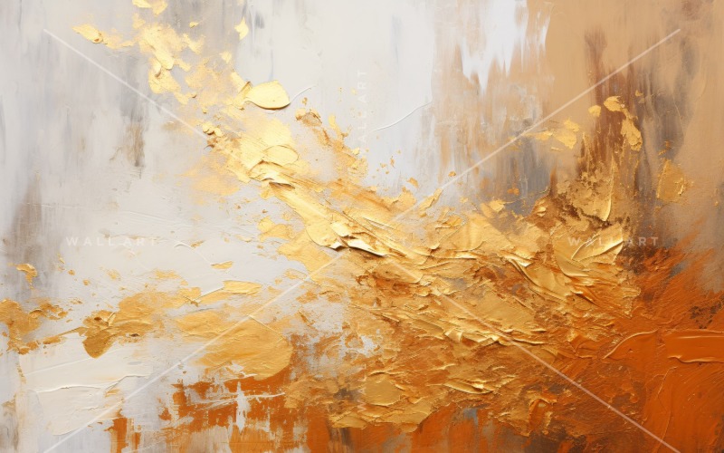 Abstract Art Golden Foil Elegance 11. Background