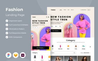 Fashan - Fashion Landing Page