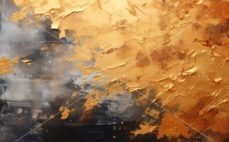 Golden Foil Art Abstract Expressions 18