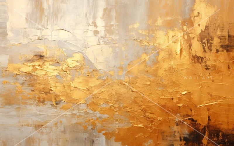 Golden Foil Art Abstract Expressions 9. Background
