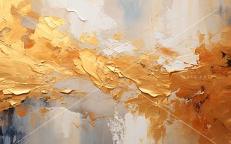 Abstract Art Golden Foil Elegance 29