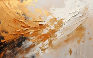 Golden Foil Art Abstract Expressions 21