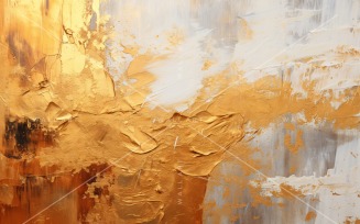 Golden Foil Art Abstract Expressions 26