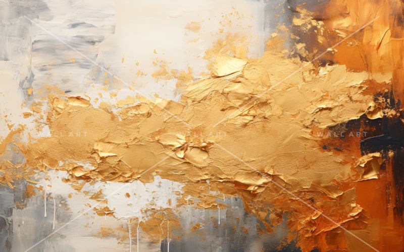 Artistic Wall Decor Golden Foil 32 Background