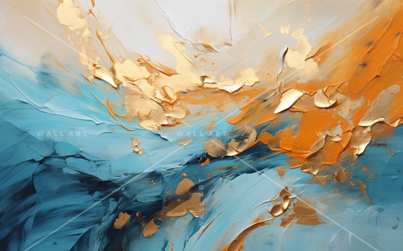 Artistic Wall Decor Golden Foil 33 Background