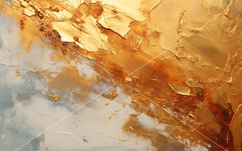 Golden Foil Art Abstract Expressions 32 Background
