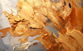 Abstract Art Golden Foil Elegance 38