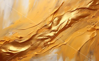 Golden Foil Art Abstract Expressions 35