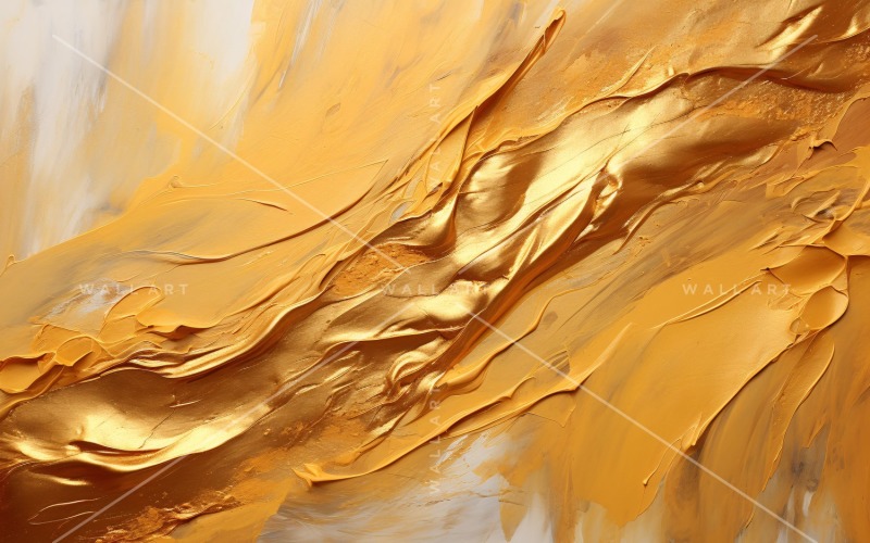 Golden Foil Art Abstract Expressions 35. Background