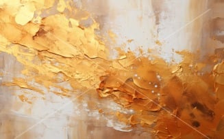 Golden Foil Art Abstract Expressions 38