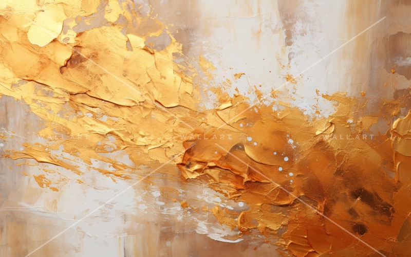 Golden Foil Art Abstract Expressions 38 Background