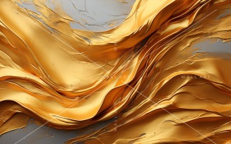 Abstract Art Golden Foil Elegance 45