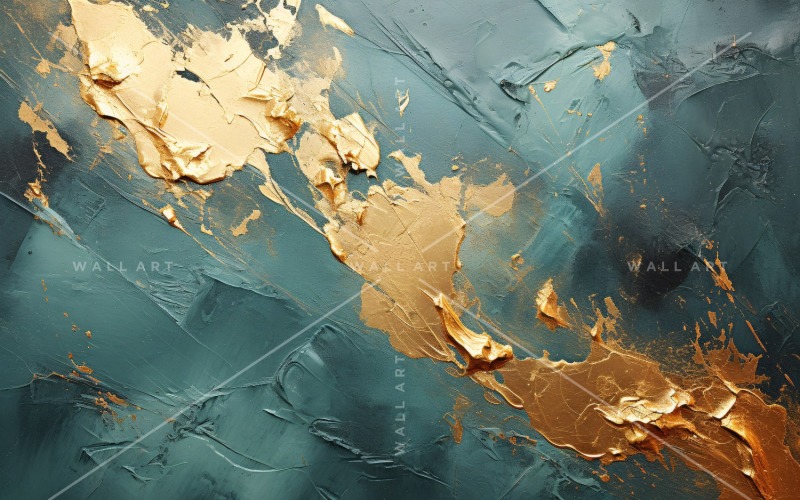 Abstract Art Golden Foil Elegance 48 Background