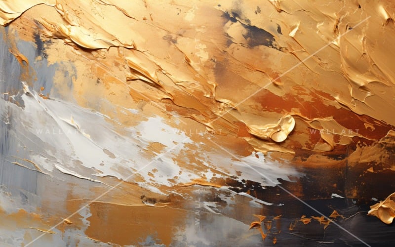 Golden Foil Art Abstract Expressions 45 Background