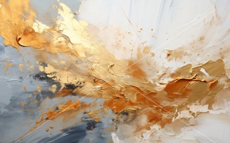 Golden Foil Art Abstract Expressions 49