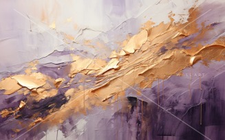 Golden Foil Art Abstract Expressions 50