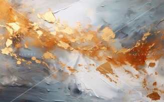Golden Foil Art Abstract Expressions 51