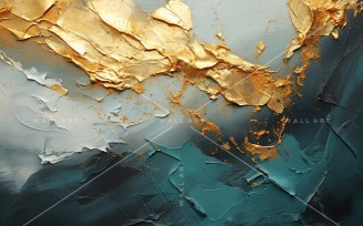Golden Foil Elegant Wall Art 46