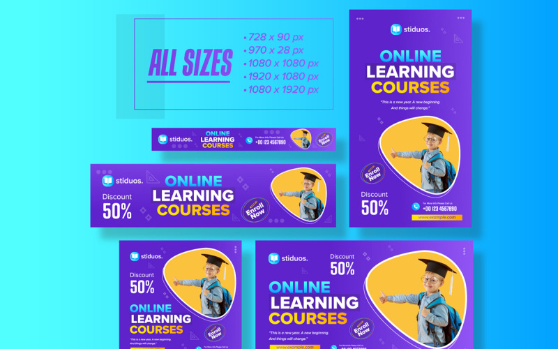 Online Learning Courses Web Ads Social Media
