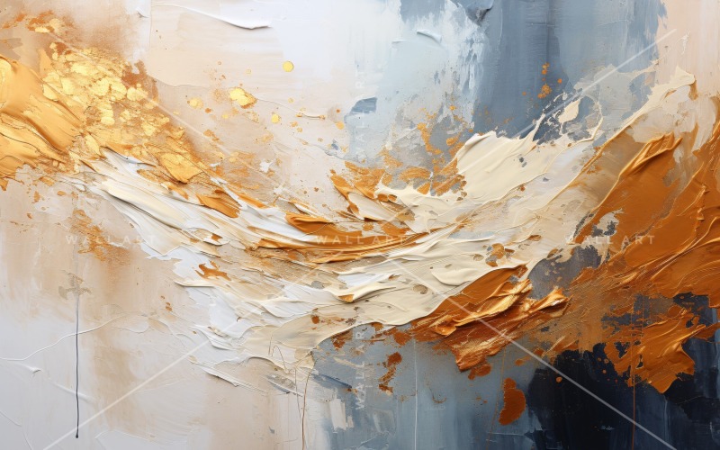 Artistic Wall Decor Golden Foil 54 Background