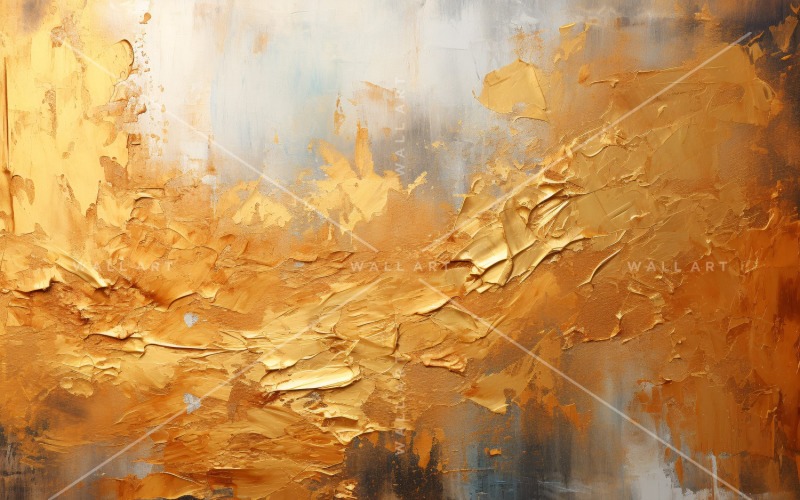 Artistic Wall Decor Golden Foil 55 Background