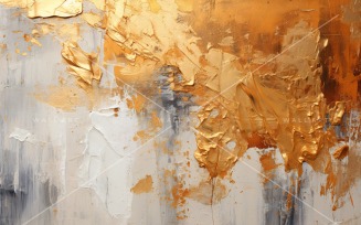 Golden Foil Art Abstract Expressions 54
