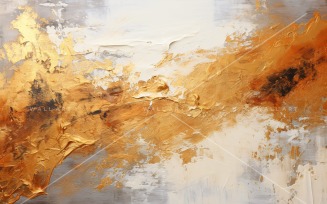 Golden Foil Art Abstract Expressions 55