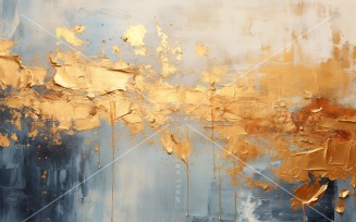 Golden Foil Art Abstract Expressions 56