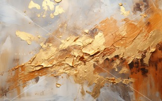 Golden Foil Elegant Wall Art 55