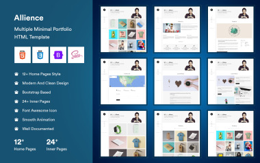 Allience - Minimal Portfolio HTML Template #276519